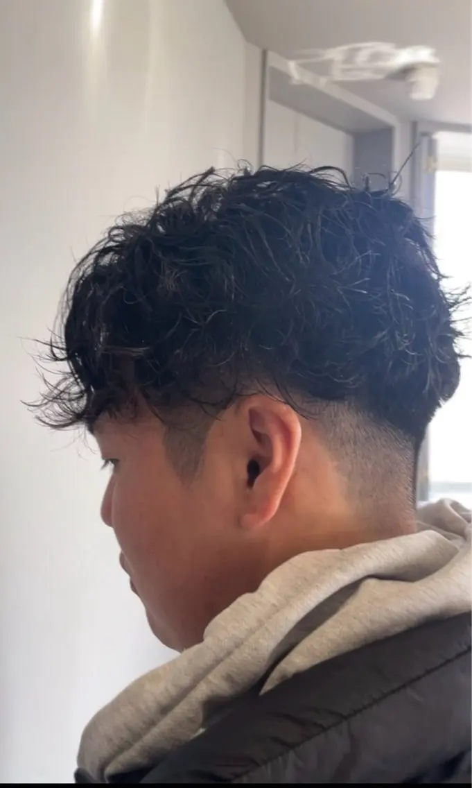 パーマ メンズ カット パーマ 高野 良佑のヘアスタイル