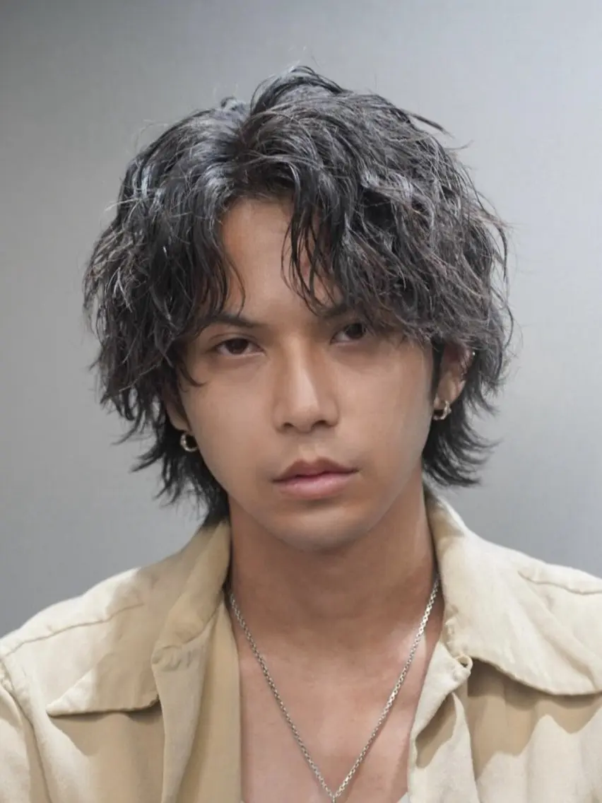 パーマ メンズ 安藤幹人 メンズパーマのヘアスタイル