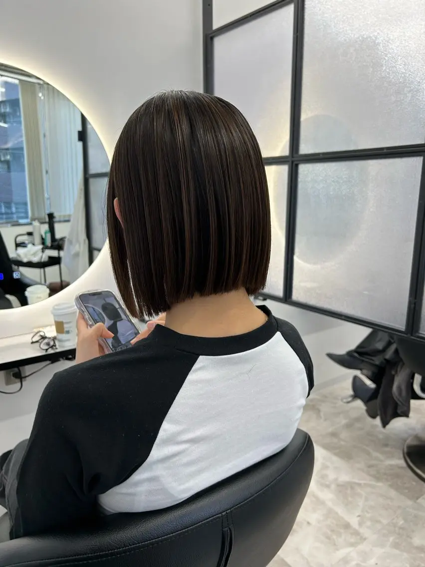 セミロング カット 縮毛矯正 悩み解決美容師 Futo✨のヘアスタイル