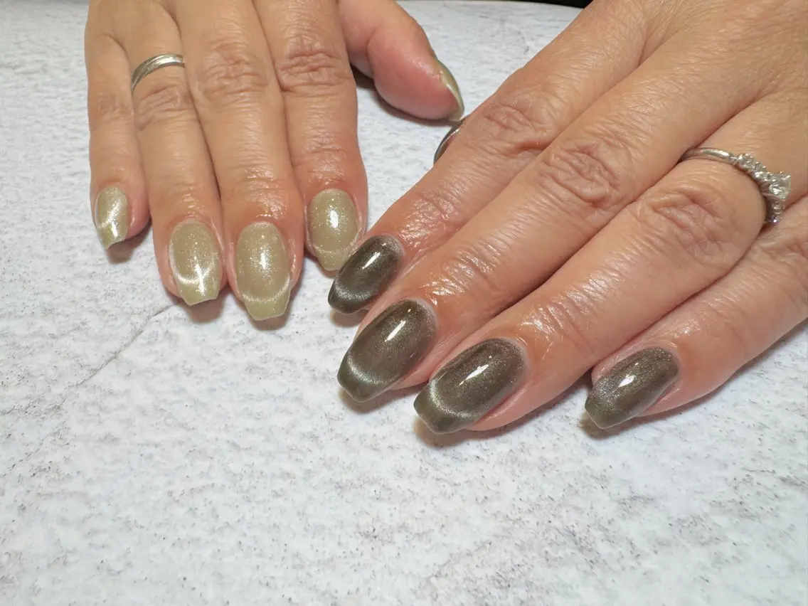 ネイル フレンチネイル マグネットネイル byeol nailのネイルデザイン