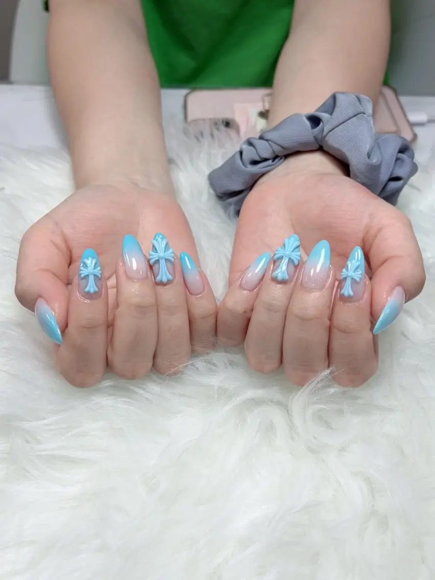 ネイル フラワーネイル 韓国ネイル 持ち込み 春ネイル ワンホンネイル ハンドネイル Huyn Nail Shinjyukuのネイルデザイン