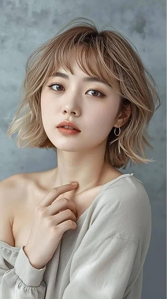 ショート ボブ ショートヘア カット パーマ 拓麿✂︎/ショート 専門×透明感カラーのヘアスタイル
