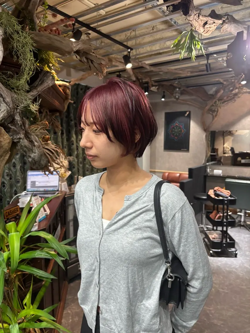 ショート カラー ヘアアレンジ トリートメント カット ヘアカラー 垢抜けショート ヒロムのヘアスタイル
