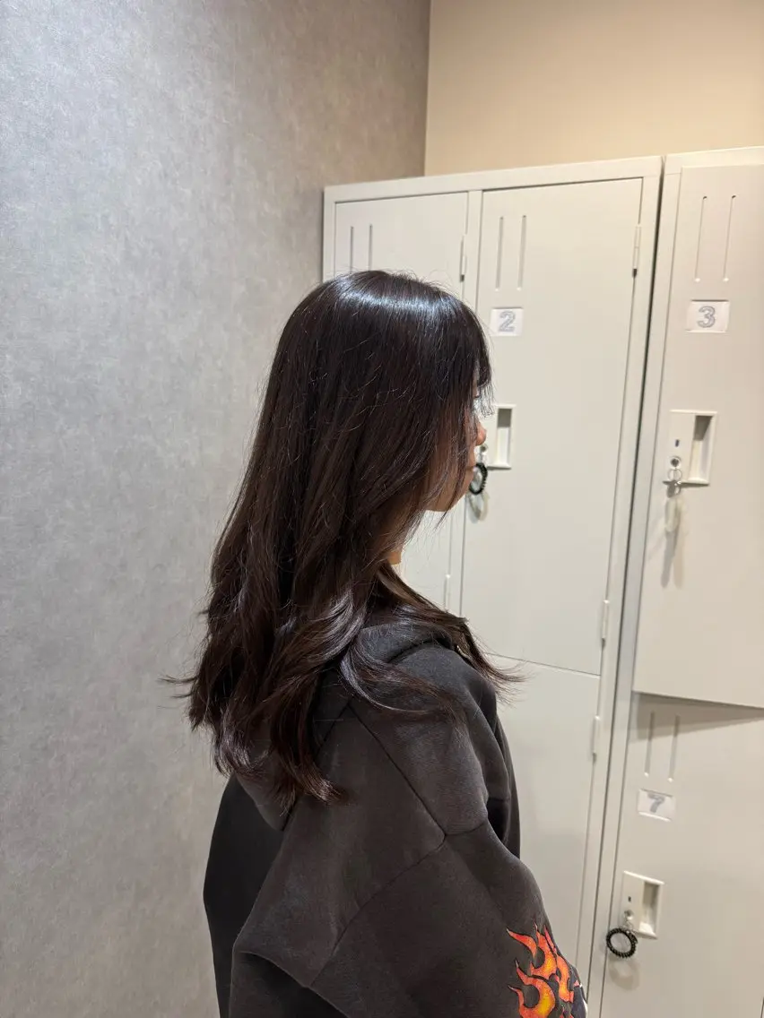 カラー anju.カット 透明感カラー/パーマのヘアスタイル