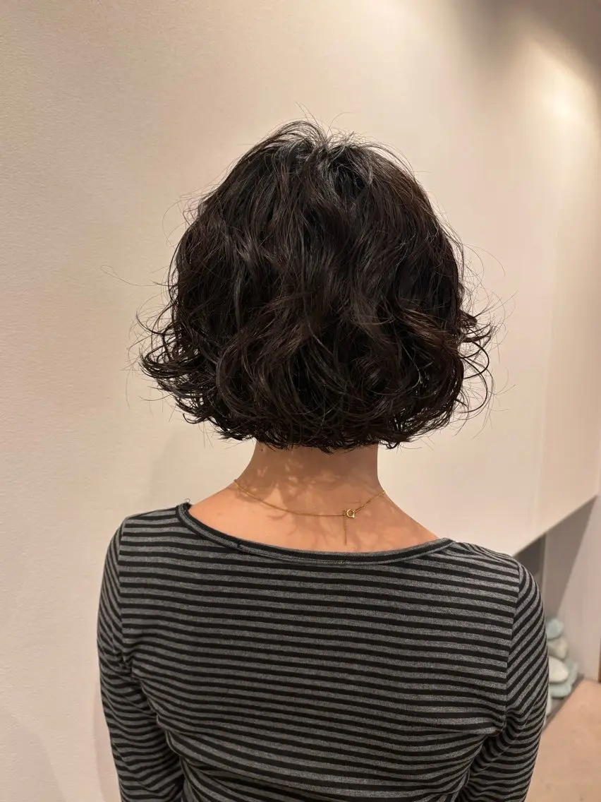 ショート パーマ オーガニックカラー/ 表参道/ルカのヘアスタイル