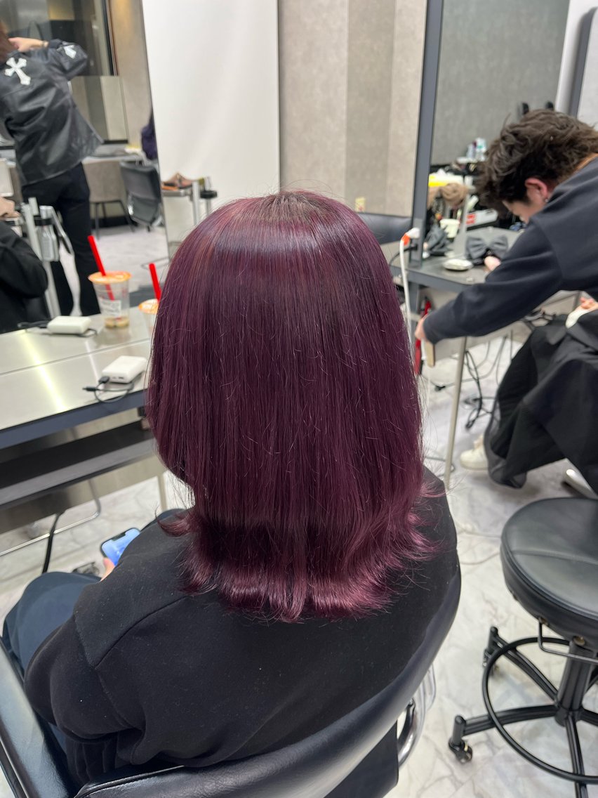 ショート ヘアカラー トリートメント RAF／Lino 美髪矯正／暗髪カラーのヘアスタイル