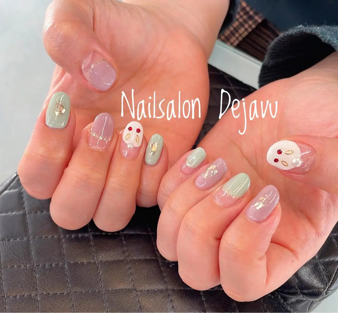 ネイル アートネイル ジェルネイル シンプルネイル Nail salon Dejavu 🌿のネイルデザイン