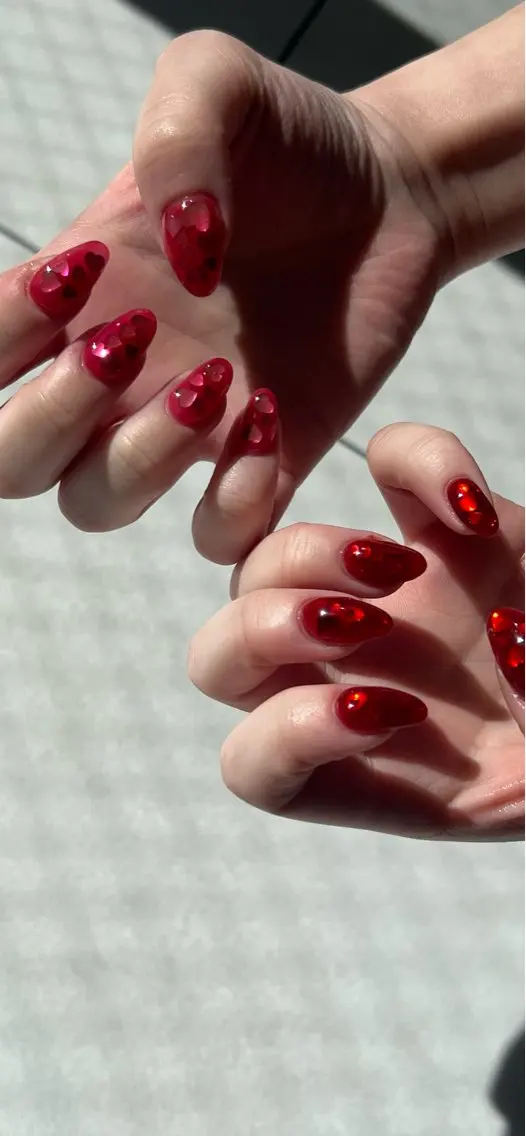 ネイル 持ち込み ニュアンスネイル バレンタイン Charme. NOBUKOのネイルデザイン