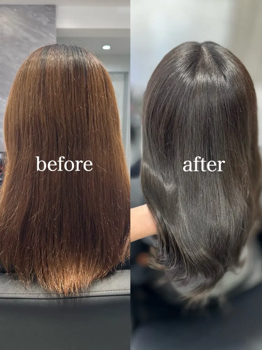 【ミニモ限定❣️】似合わせカット➕ダメージレス艶カラー➕トリートメント付🎀の写真