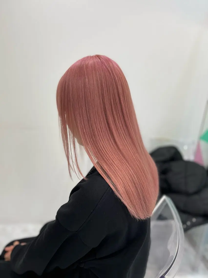 ロング カラー ヘアカラー トリートメント ヘアセット 色落ち綺麗🩰ハイ トーン🎀RINKAのヘアスタイル