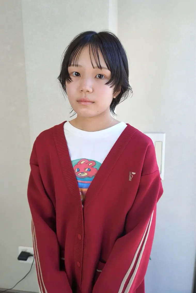 ショート 顔周りカット カット 似合わせカット/ パーマ/藤田和樹のヘアスタイル
