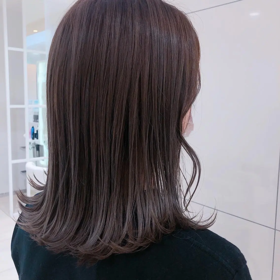 ミディアム ヘアカラー 韓国ヘア 🇰🇷 RUKA 🩵🤍のヘアスタイル