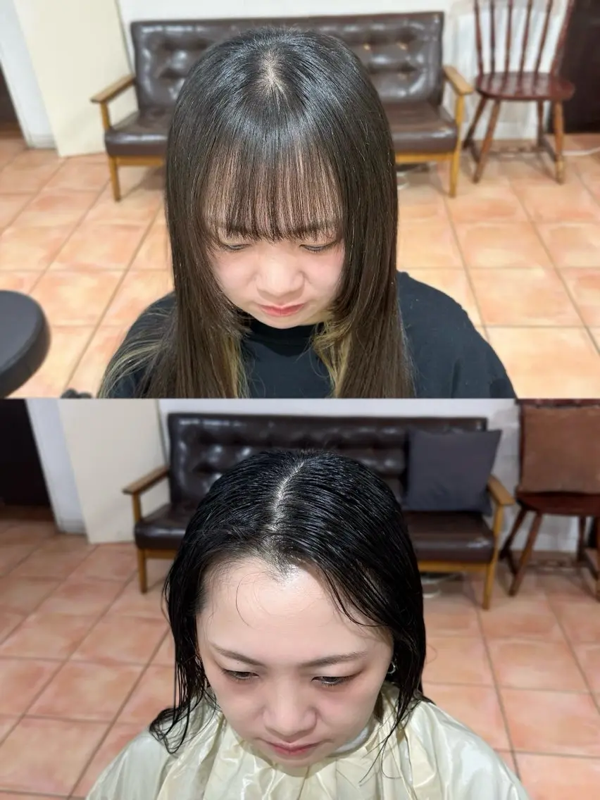 カット 縮毛矯正 たきぐち さくらのヘアスタイル