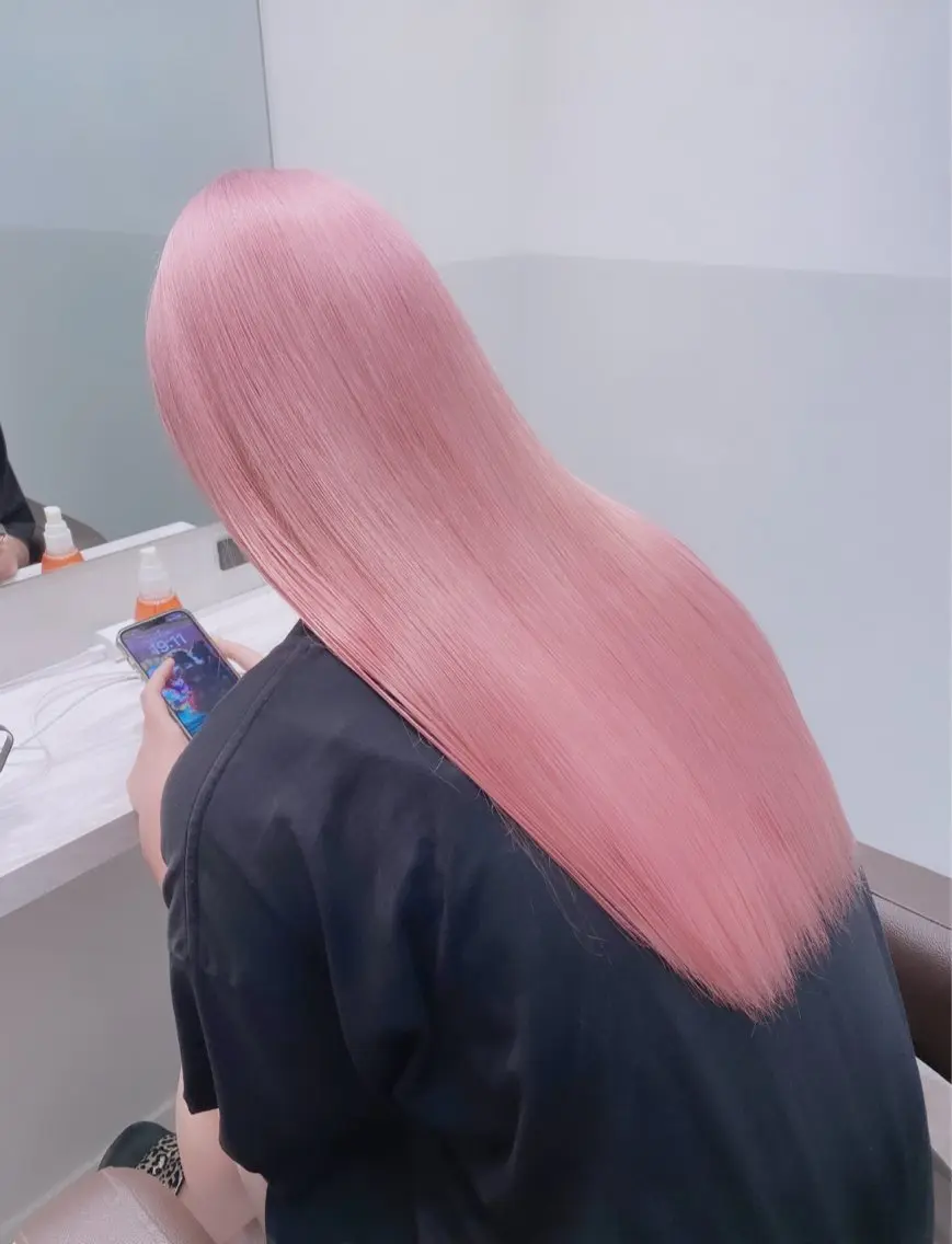 ロング カラー ヘアアレンジ メンズ ヘアカラー トリートメント ブリーチの髪様 MASATOのヘアスタイル