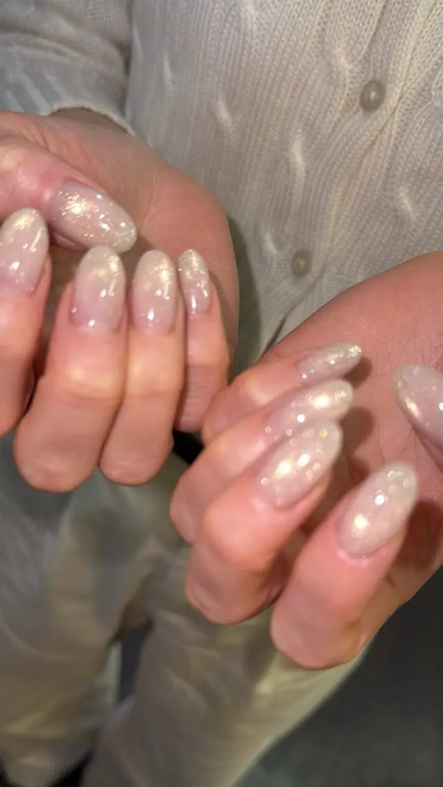 ネイル フラッシュネイル フラッシュマグ フットネイル フレンチネイル 韓国ネイル SAKU nail 作島茜のネイルデザイン