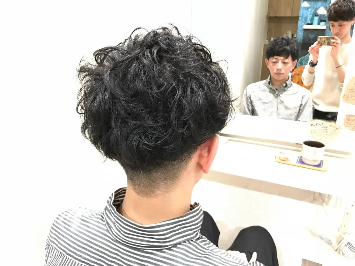 ショート パーマ メンズ メンズパーマ ツーブロック メンズ指名多数!! 田島史也のヘアスタイル