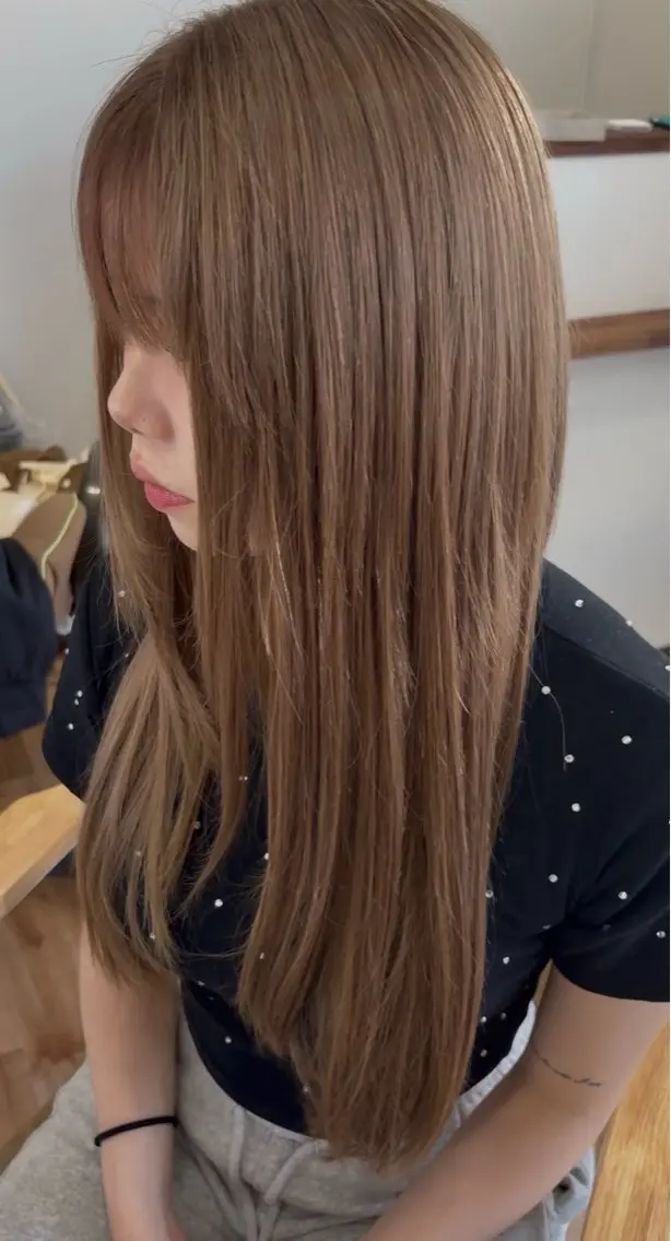 【最高級人毛100%レミー】艶カラー+シールエクステ80枚の写真