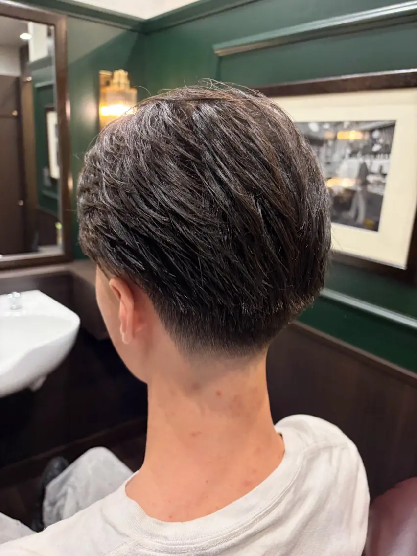ミディアム 巽 嶺太のヘアスタイル