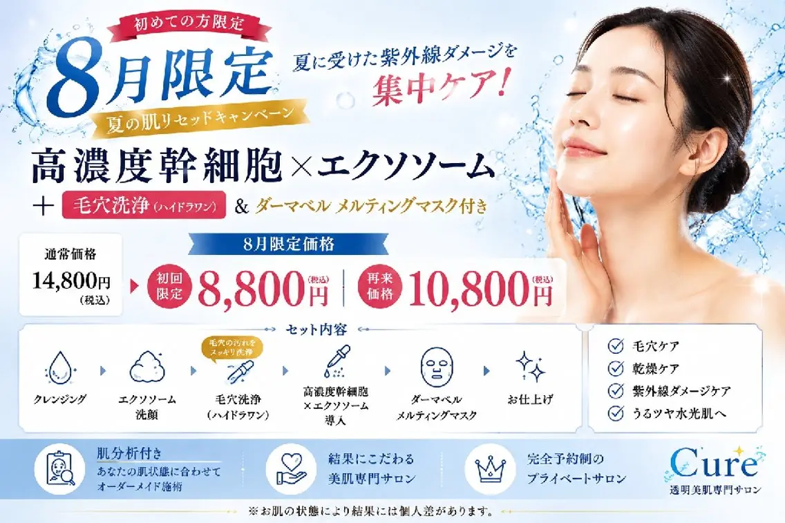 しみ・しわ・くすみ・たるみケア。14800円→8800円の写真