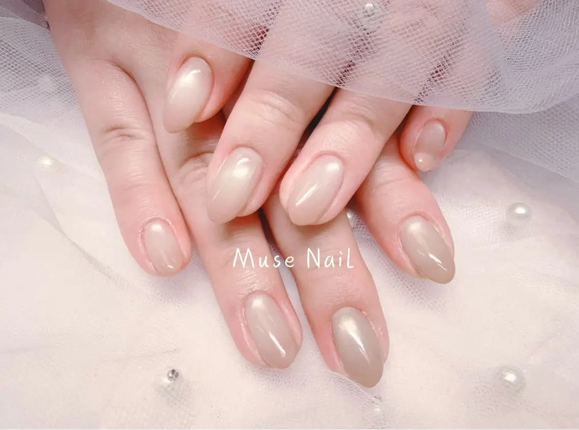 ネイル マグネットネイル マグネットワンカラー ワンカラーネイル ハンドネイル muse nailのネイルデザイン
