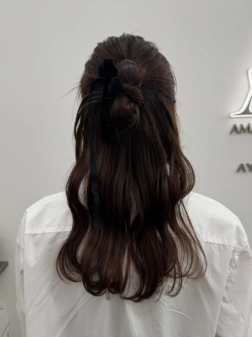 ヘアアレンジ ヘアセット 韓国ヘア/顔周り ヘアセット/加藤優里のヘアスタイル