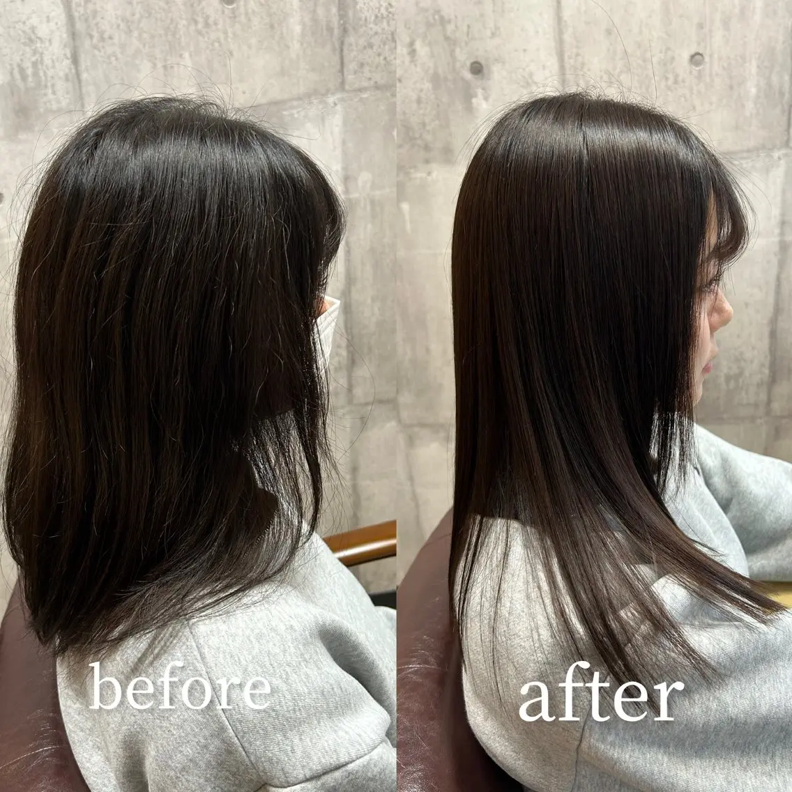 美髪矯正×髪質改善トリートメントの写真