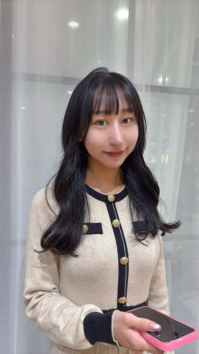前髪カット👀✂️+スタイリングの写真
