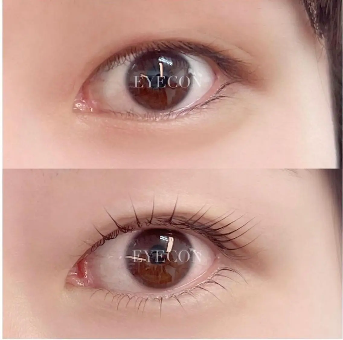 まつげパーマ上下の写真