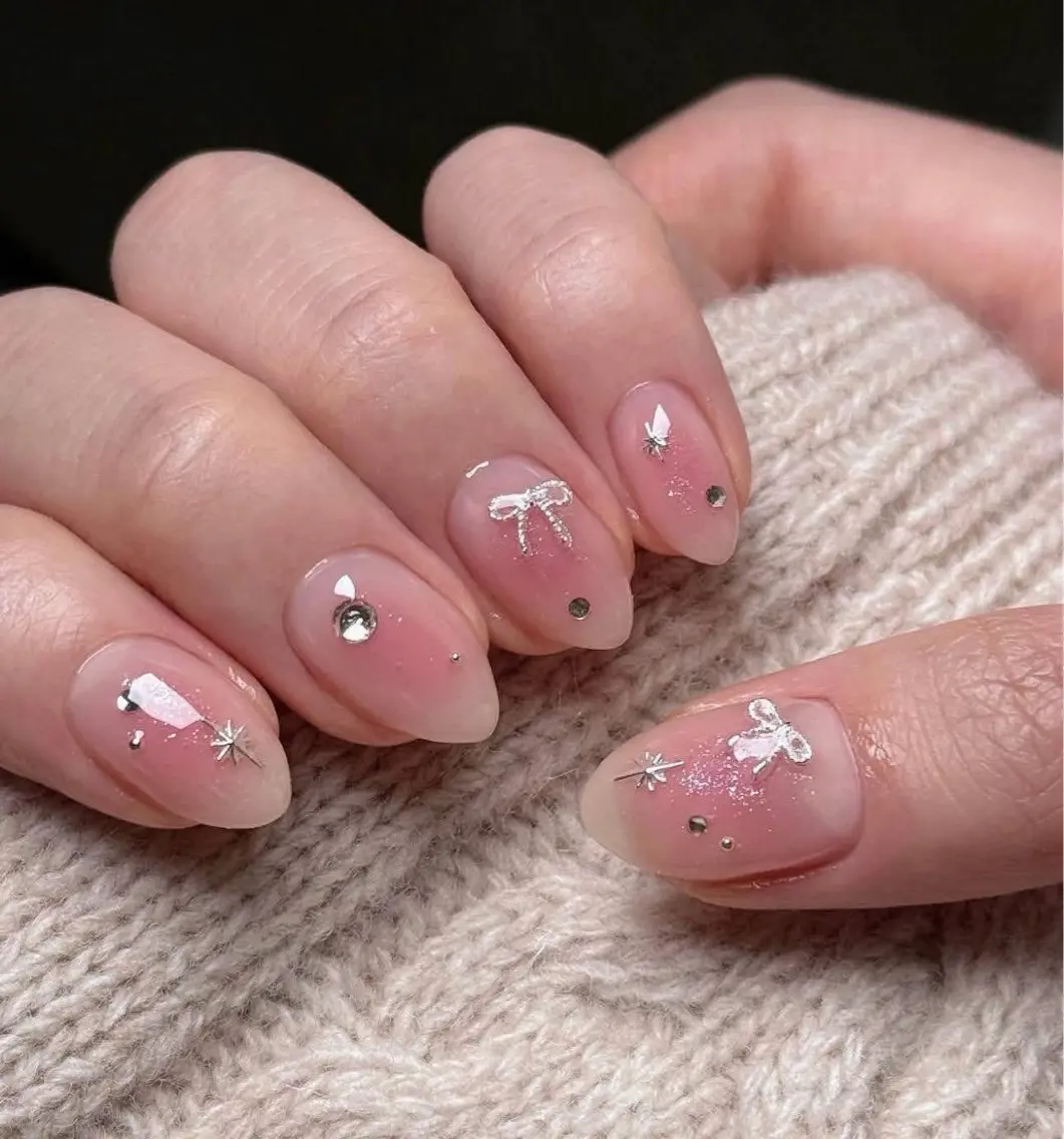 ネイル アートネイル 成人式 ジェルネイル ニュアンスネイル ネイルチップ Kora Nailのネイルデザイン