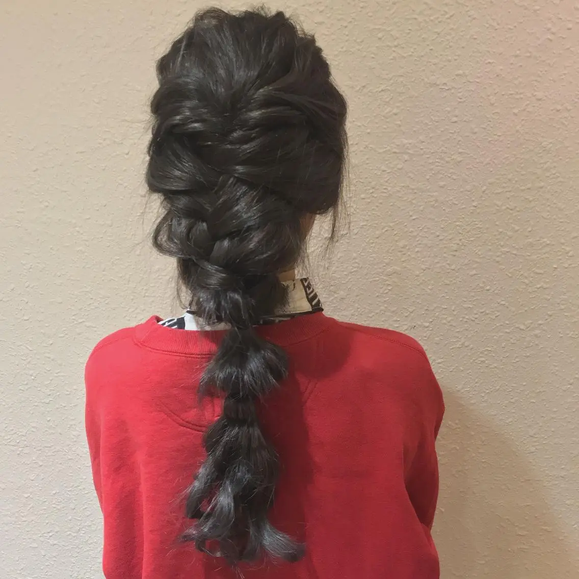 ロング カラー ヘアアレンジ グラデーションカラー パープルカラー 山本 舞のヘアスタイル