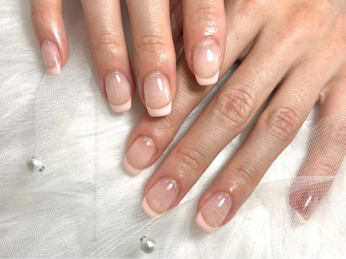 ネイル フレンチネイル Bonheur Duex＊AIRIのネイルデザイン