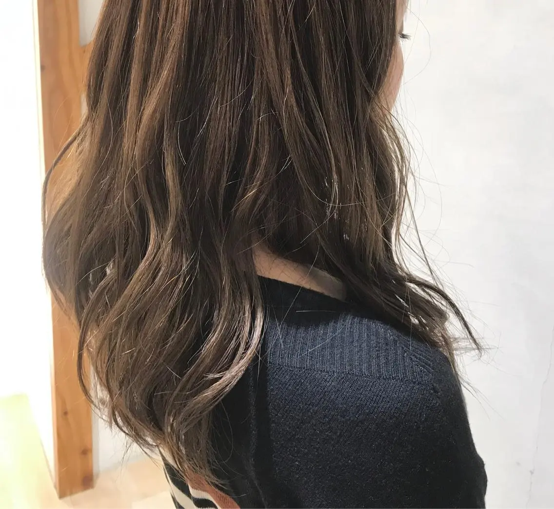ロング カラー ベージュカラー ブリーチ 透明感カラー ブリーチなしカラー 髪質改善カラー/ボブ 🌻Mutsumiのヘアスタイル
