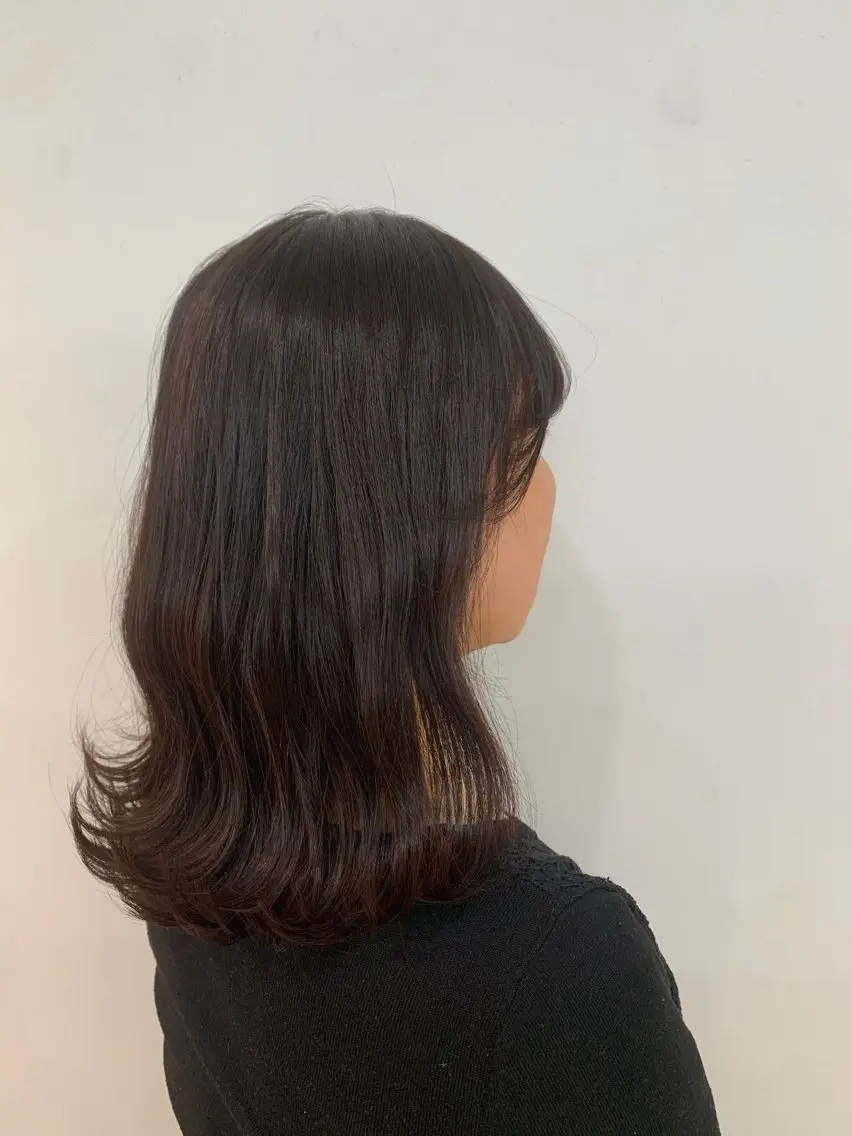 ミディアム カラー ブラウンカラー 室谷 ゆりあのヘアスタイル
