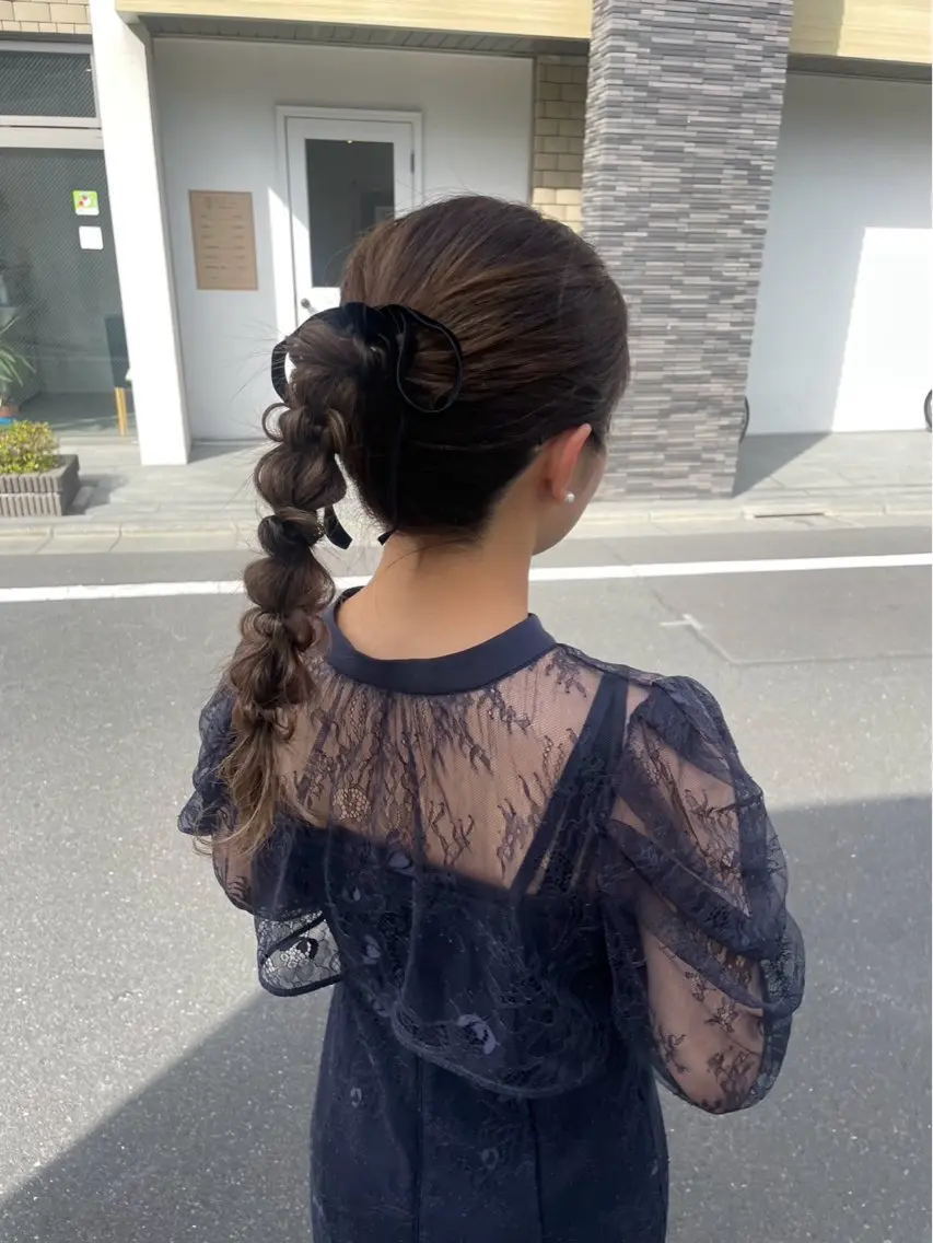 ロング ヘアアレンジ ヘアセット 美髪× ヘアセット✨Araiのヘアスタイル