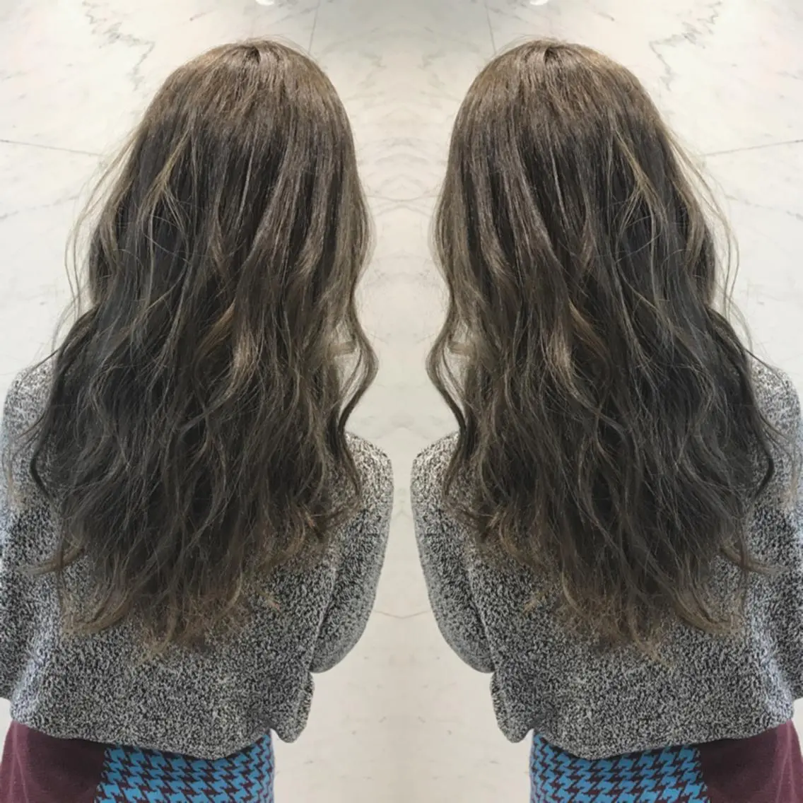ロング カラー ヘアカラー 重政 和樹のヘアスタイル