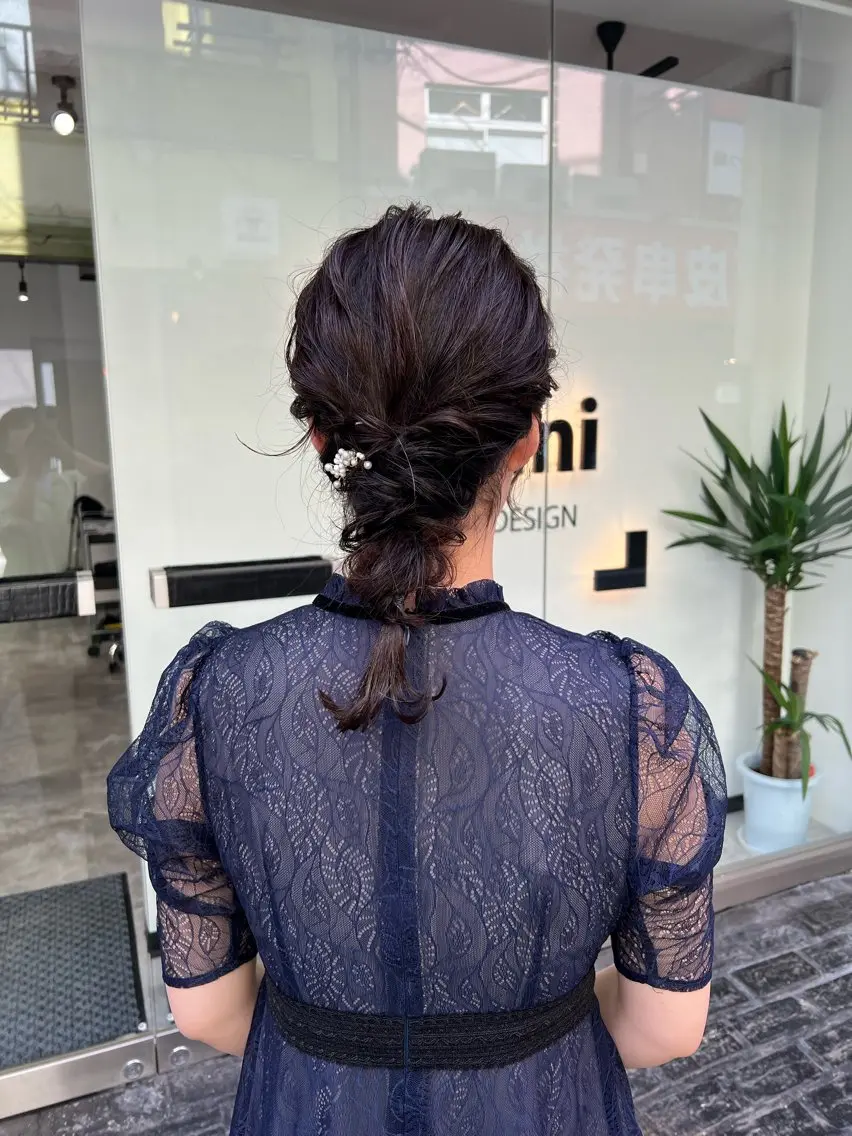 ミディアム カラー ヘアアレンジ 「sumi」 AMIのヘアスタイル