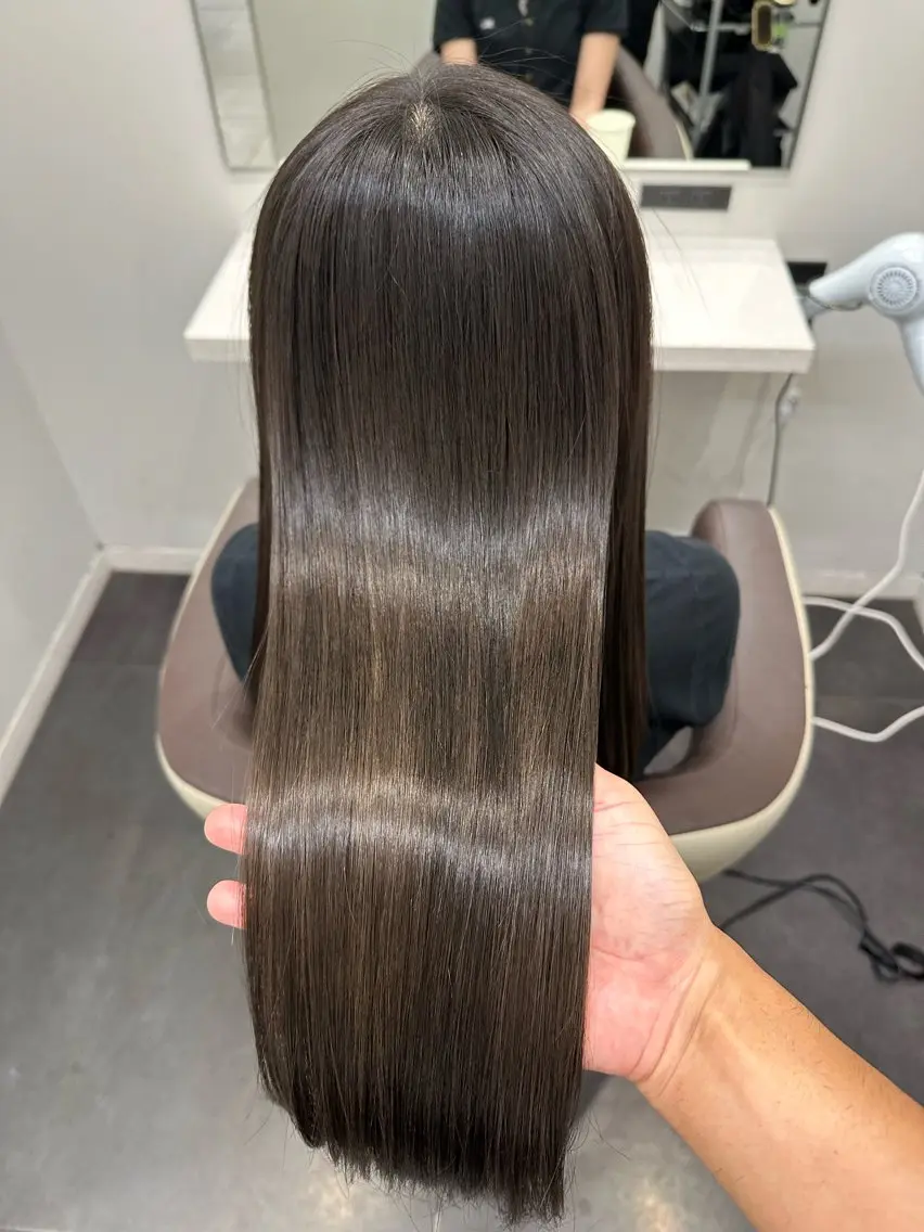 ロング カラー ケアカラー 髪質改善 トリートメント 酸熱トリートメント カット ヘアカラー トリートメント 【美髪矯正 /髪質改善】RINのヘアスタイル