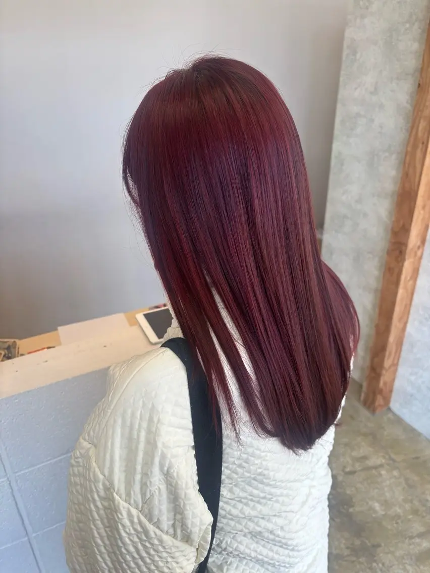 カラー ヘアカラー ヤマグチ ユキナのヘアスタイル