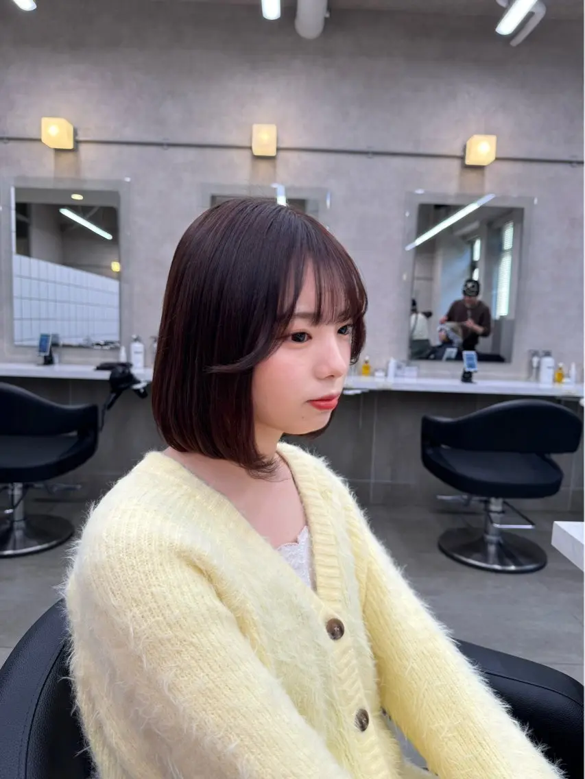 ミディアム カラー パーマ ヘアアレンジ メンズ キッズ 韓国系🇰🇷🩶 艶暗髪/MEIのヘアスタイル