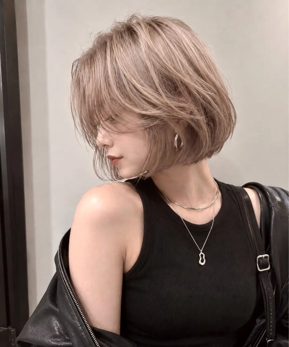 ショート ショートボブ ボブ 外国人風カラー レイヤーカット ショートヘア 山下強　ショート/ ボブ/レイヤーのヘアスタイル