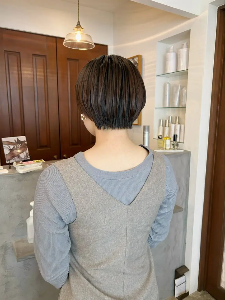 ショート ハンサムショート ショートヘア 谷澤 朋佳のヘアスタイル