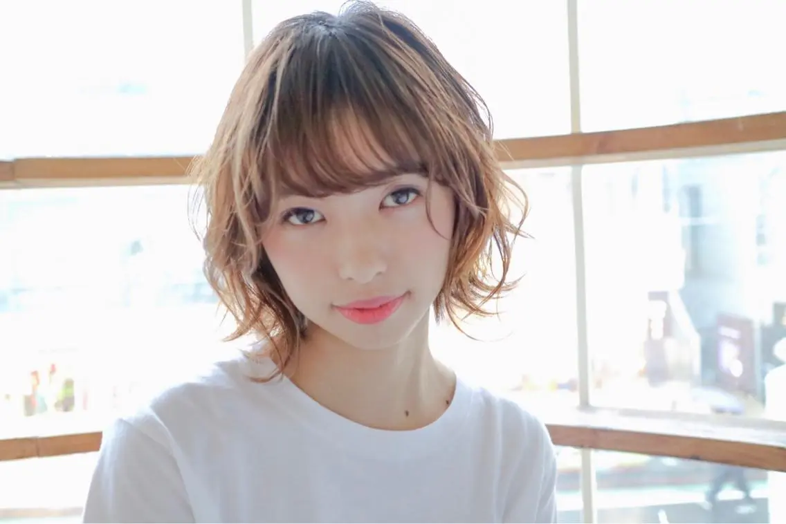 ショート カラー パーマ ヘアアレンジ 似合わせhair🔸 アサダ タカコ🔸のヘアスタイル