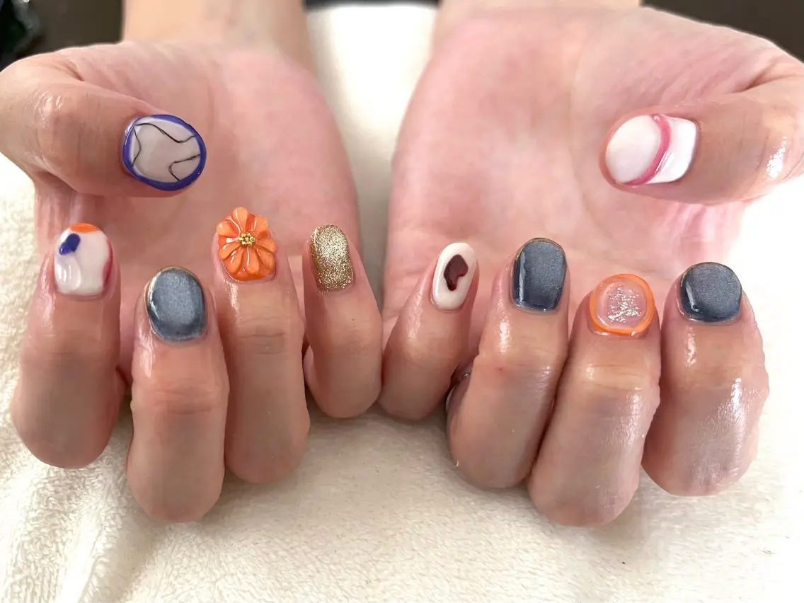 ネイル アートネイル ハンドネイル Nail salon Cielel⟡Ayaのネイルデザイン