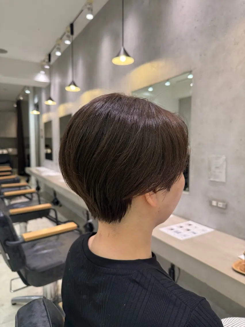 ショート ハンサムショート ショートヘア カット レディースパーマ/ もえのヘアスタイル