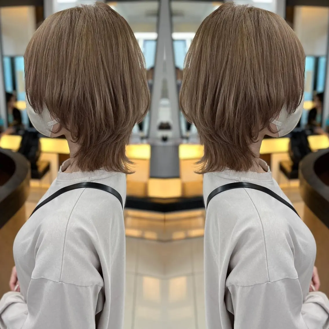 ショート カラー ブリーチ ケアブリーチ ケアカラー ダブルカラー ショートヘア ハタケヤマヨシキ ／BOOTHのヘアスタイル