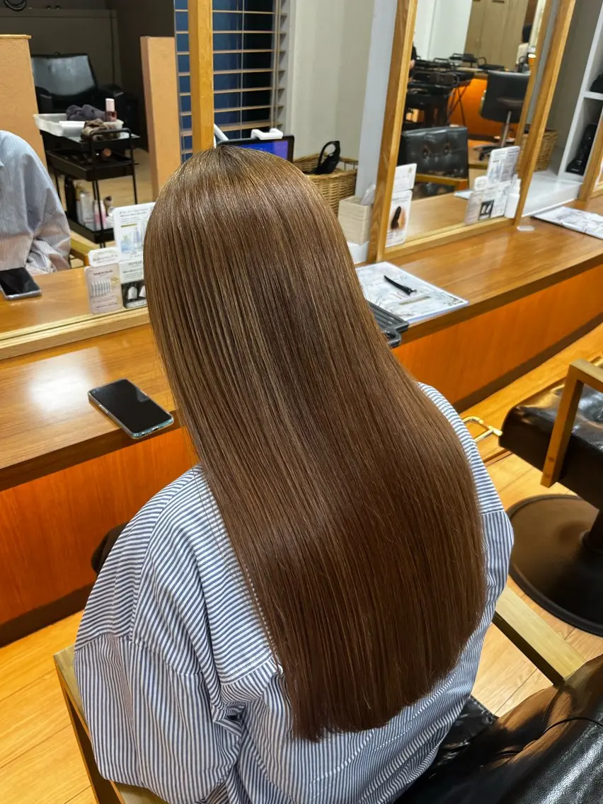 ロング カラー 本田 誠也のヘアスタイル