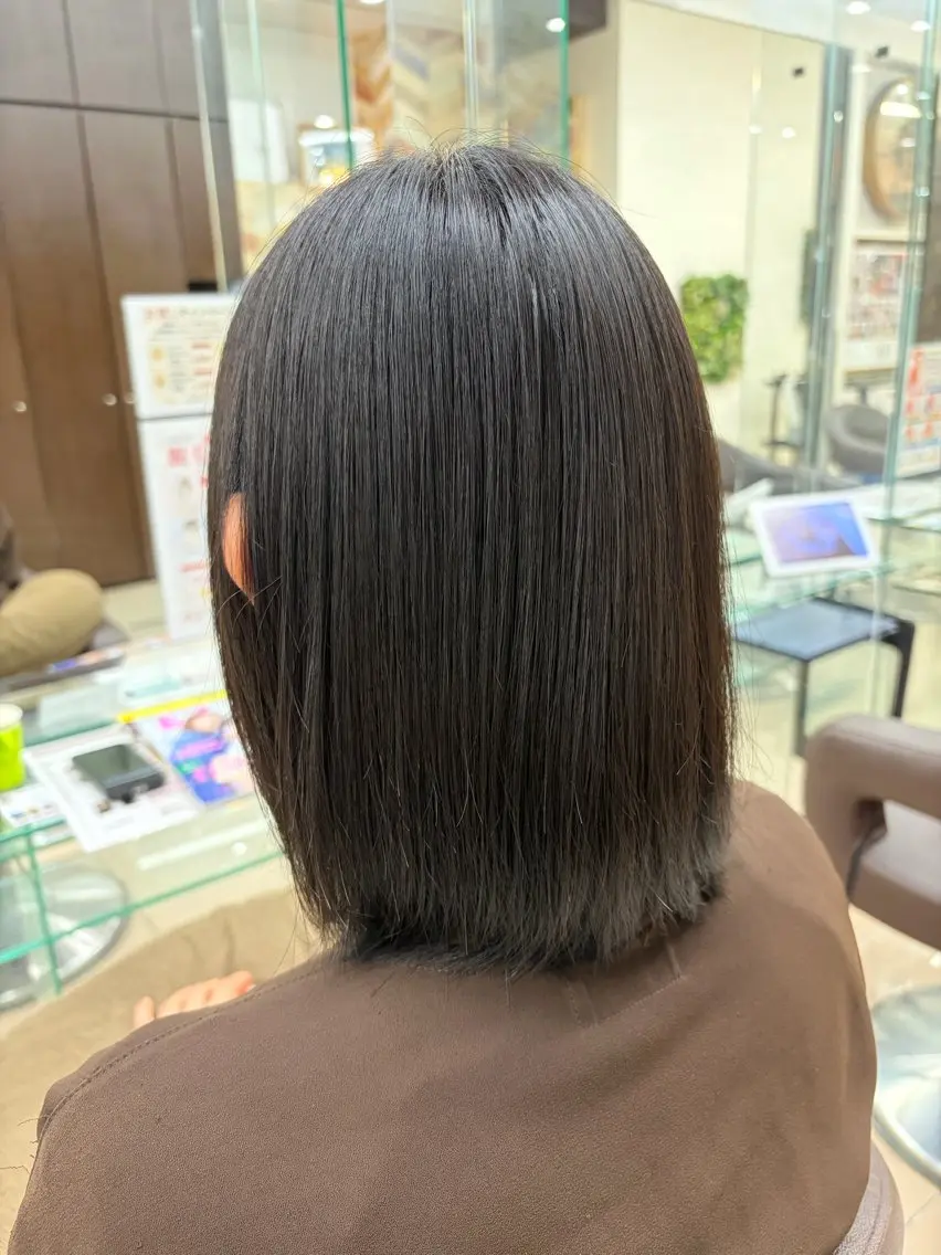 ショート くせ毛 髪質改善 縮毛矯正 トリートメント 酸性ストレート 縮毛矯正/髪質改善 kazu🐰のヘアスタイル