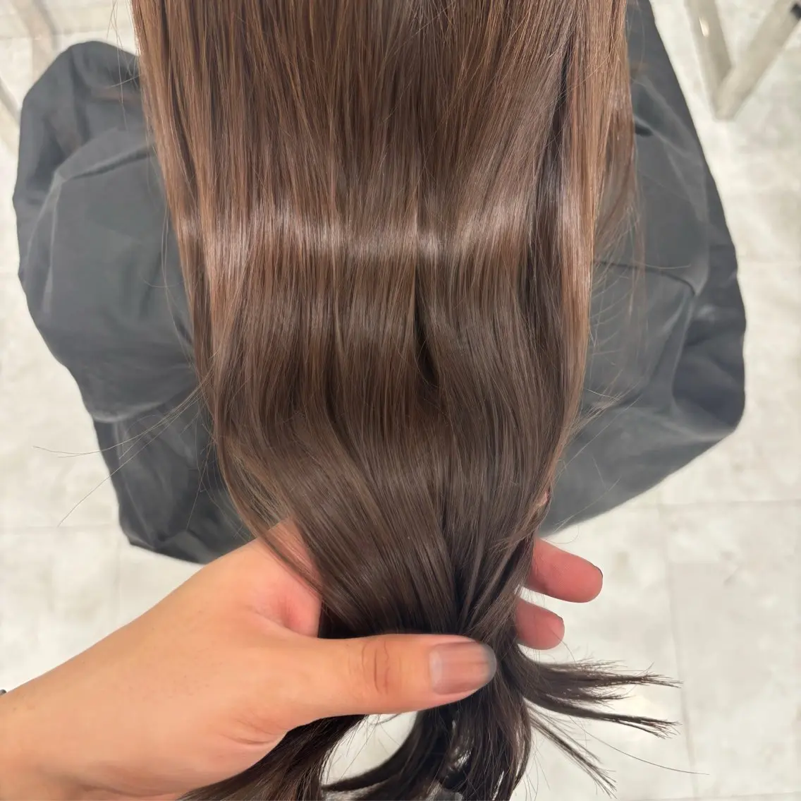 ミディアム ヘアカラー トリートメント ヘッドスパ ヘアセット 上品🤍韓国レイヤー /透明感🤍FUGAのヘアスタイル
