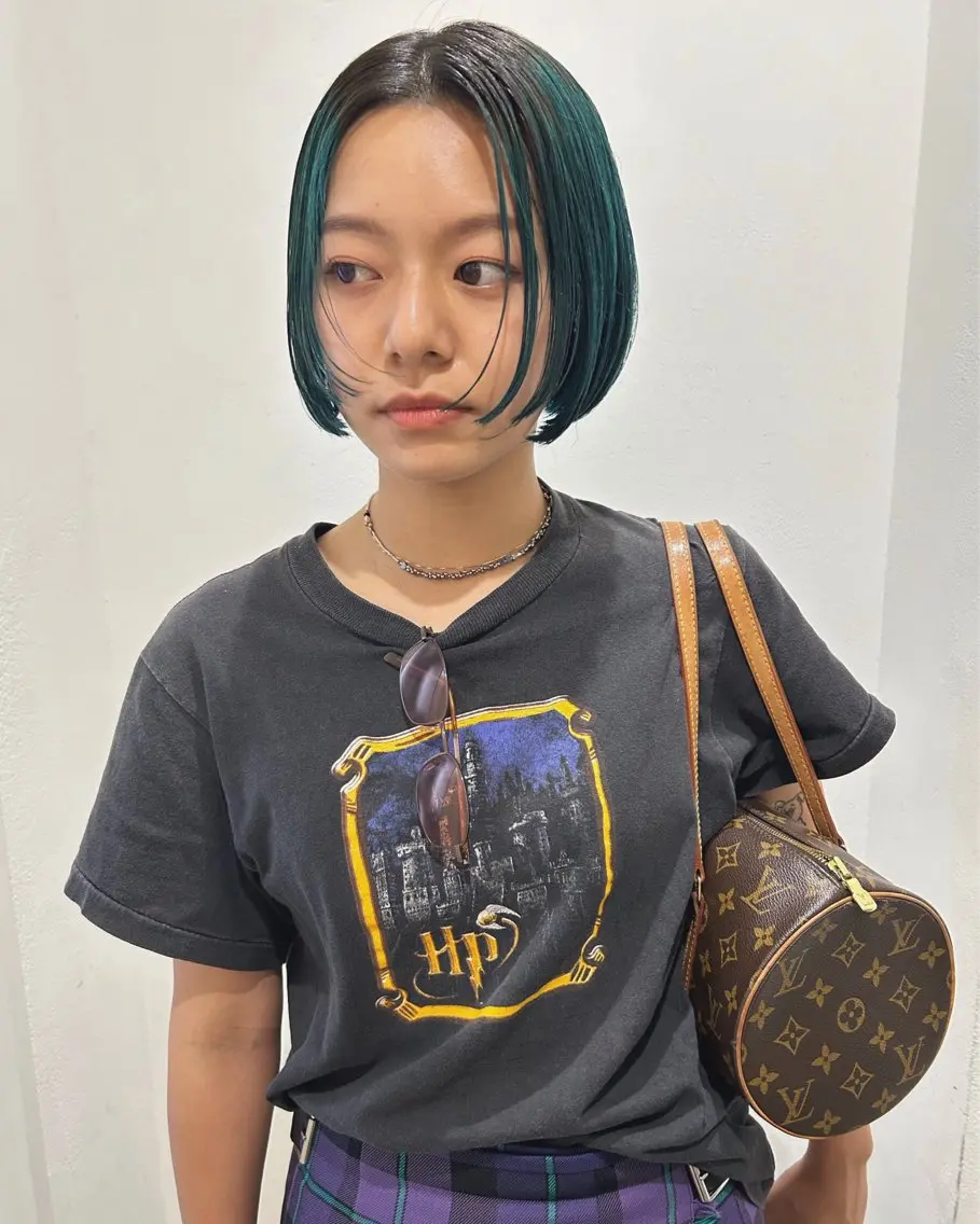 ショート カラー ボブ カット ヘアカラー トリートメント 村上雅人 ナチュラルモードのヘアスタイル