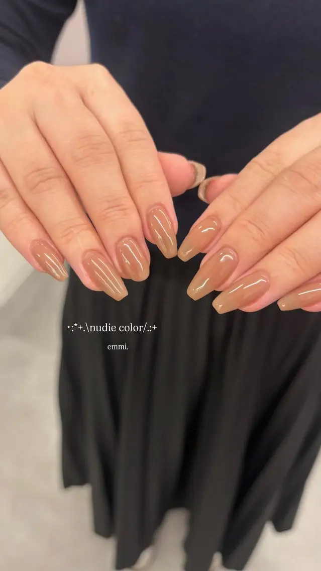 ネイル ワンカラーネイル ハンドネイル emmi nailのネイルデザイン